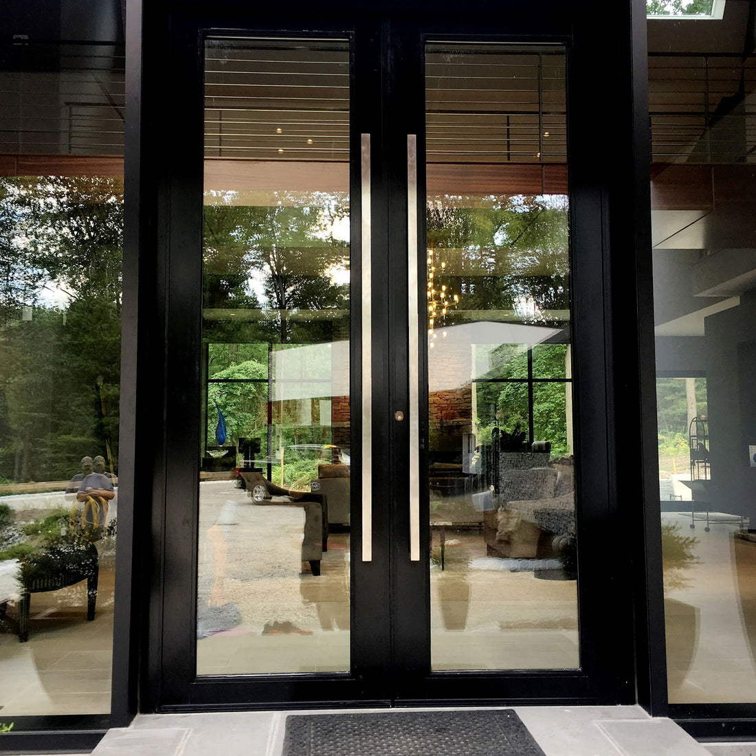 Aluminum Narrow Stile and Rail Hinged Entry Doors